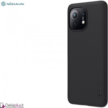 Nillkin Frosted shield plastikinis dėklas - juodas (Xiaomi Mi 11)